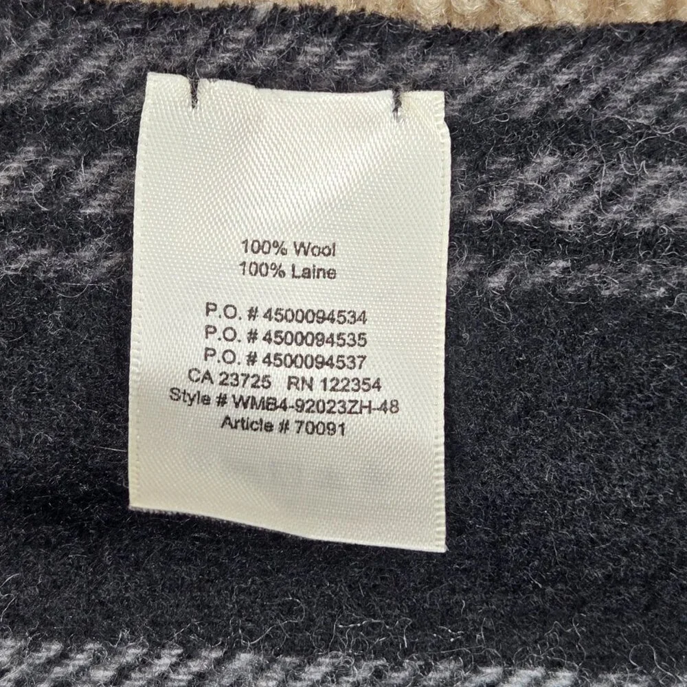 Auxiliary Reversible THICK Wool Scarf---2 SCARVES IN 1! Aritzia